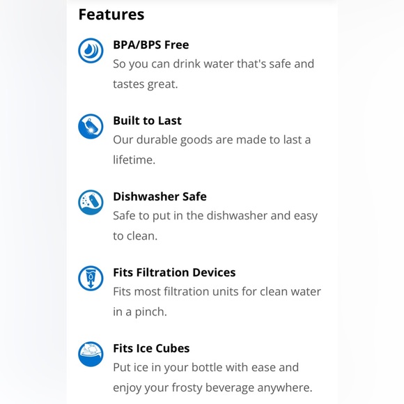 32 oz Wide Mouth Nalgene Water Bottle - BPA Free - Picture 6 of 7